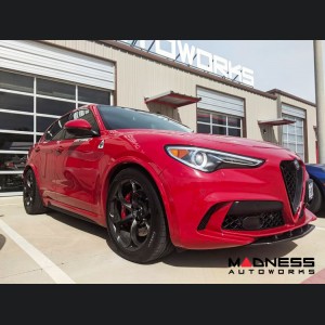  Alfa Romeo Stelvio Front Splitter - Carbon Fiber - Quadrifoglio